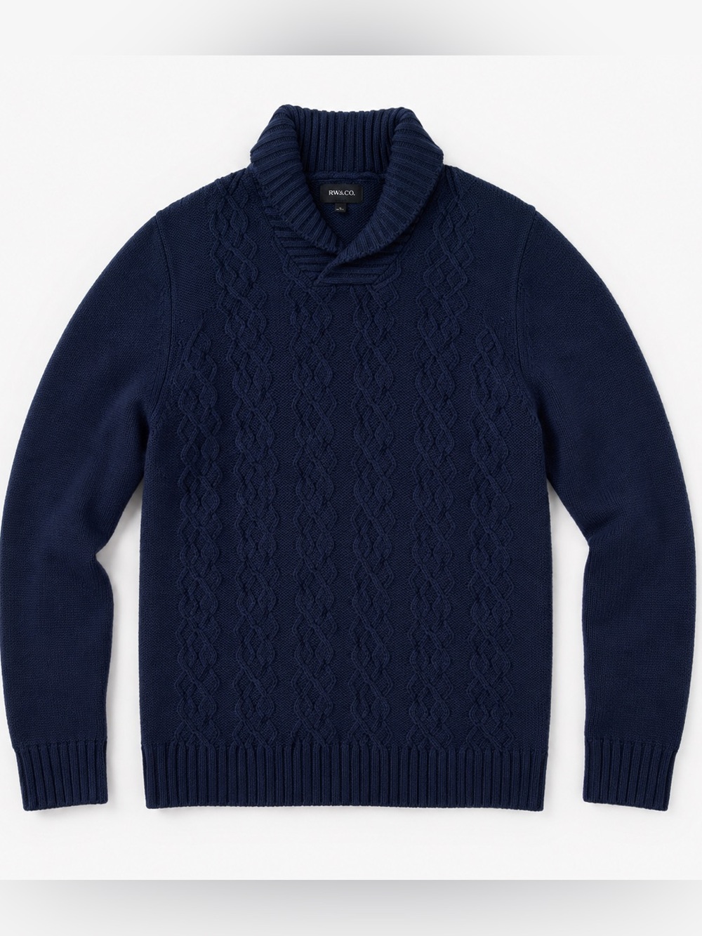 RW&CO. Deep Blue Turtleneck Sweater
